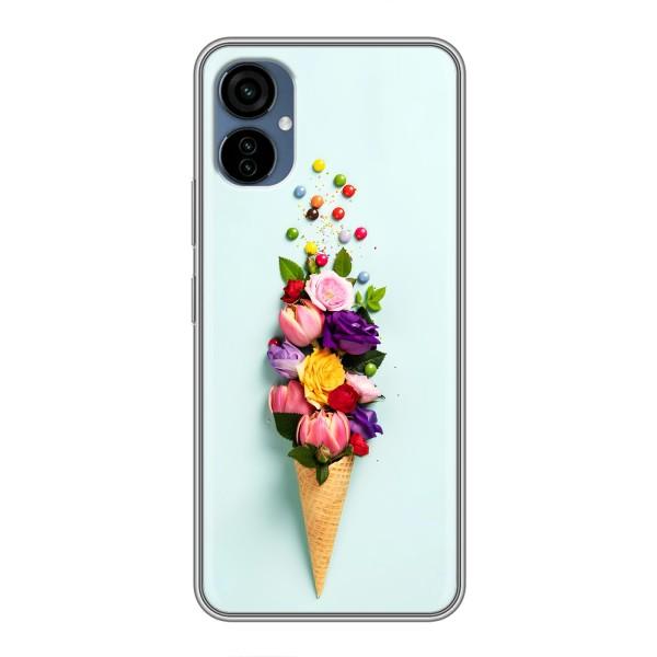 Чохли з тематикою "КВІТИ" на TECNO Camon 19 Neo – Квітка-морозиво
