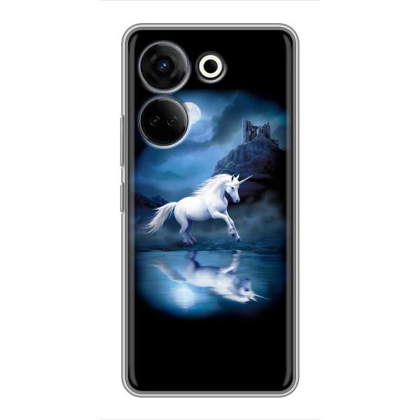 Чехол для Техно Камон 20 Про - (Единорожки - Новинки) (AlphaPrint) – Единорог