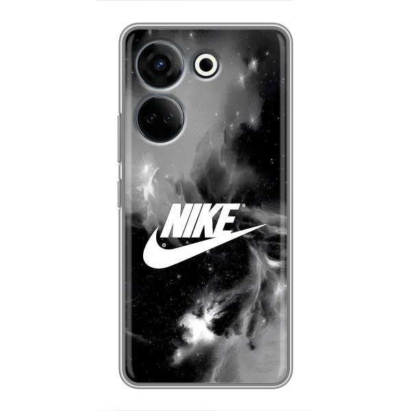 Чехол с логотипом Найк на Tecno Camon 20 Pro – Найк дымчатый