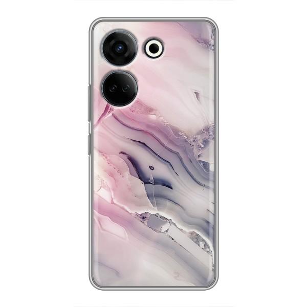 Мраморный чехол на Tecno Camon 20 Pro (VPrint) – Пурпурный Мрамор