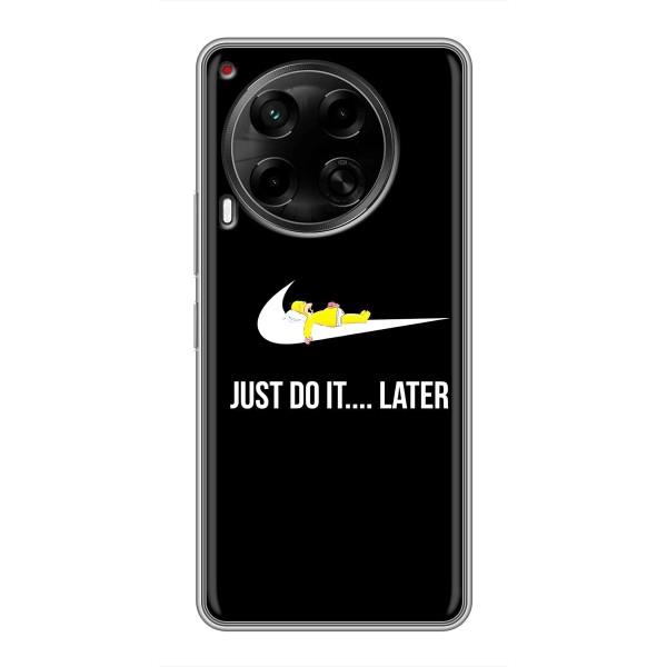 Чехол с логотипом Найк на Tecno Camon 30 (CL6) – Nike just do it