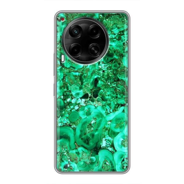 Мраморный чехол на Tecno Camon 30 (CL6) (VPrint) – Салатный Мрамор