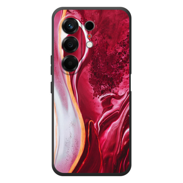 Чехлы с тематикой "Мрамор" на Техно Камон 50 – Красный мрамор