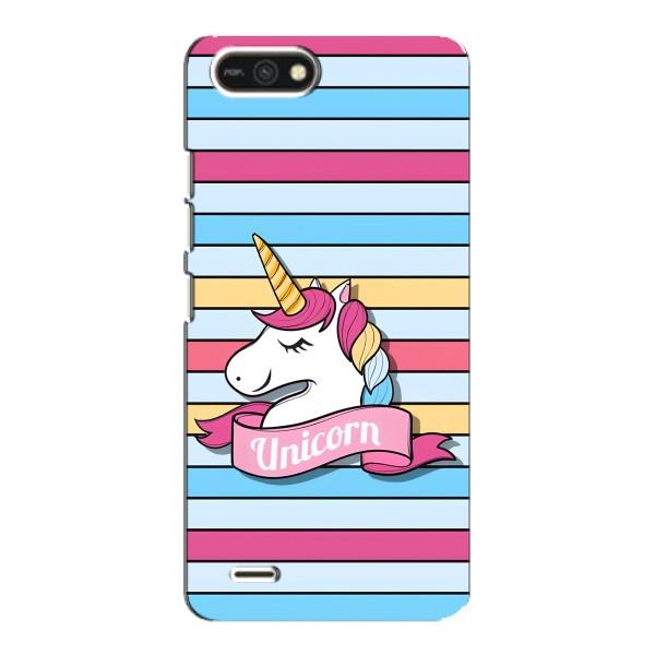 Чехол для Техно Поп 2Ф - (Единорожки - Новинки) (AlphaPrint) – Unicorn
