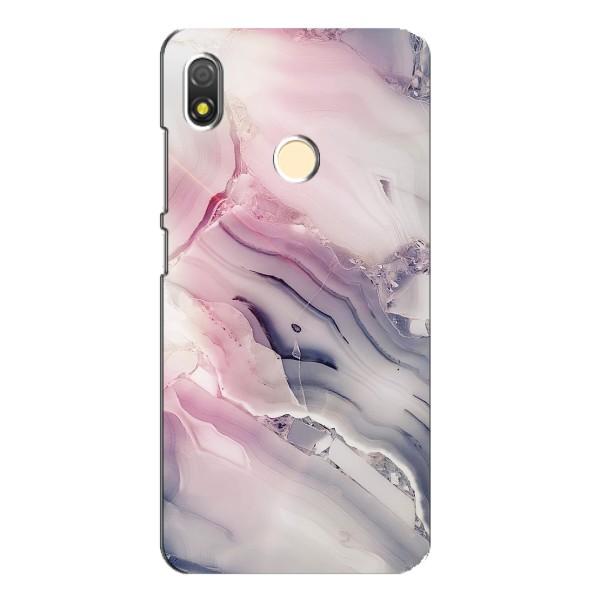 Мраморный чехол на TECNO POP 3 (VPrint) – Пурпурный Мрамор