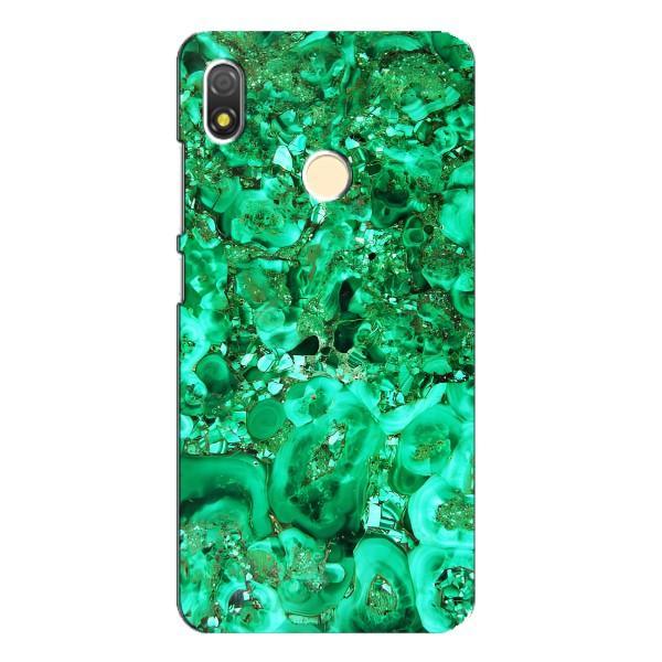 Мраморный чехол на TECNO POP 3 (VPrint) – Салатный Мрамор