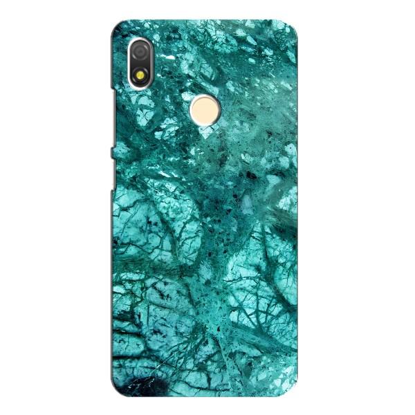 Мраморный чехол на TECNO POP 3 (VPrint) – Зеленый мрамор
