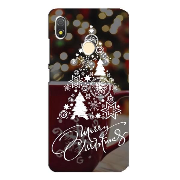 Рождественские Чехлы для TECNO POP 3 (VPrint) – Елочка узорная