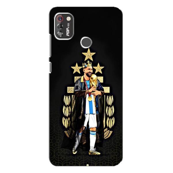 Чехлы для TECNO POP 4 Pro (Leo чемпион) (AlphaPrint) – Месси Король