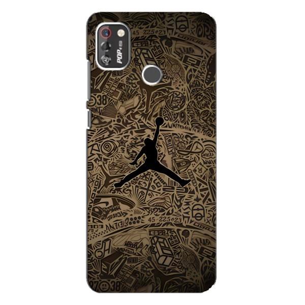 Чехлы для TECNO POP 4 Pro - с картинкой JORDAN (AlphaPrint) – Logo Jordan