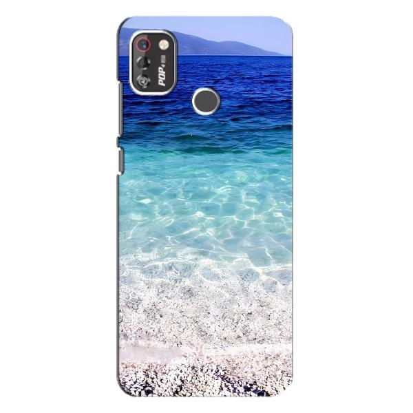 Силиконовый чехол с КАРТИНКАМИ лето для TECNO POP 4 Pro (AlphaPrint) – Море