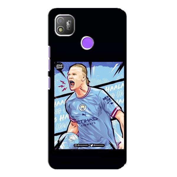 Чехлы с футболистом Ерлинг Холанд для TECNO POP 4 (AlphaPrint) – гол Эрлинг Холланд