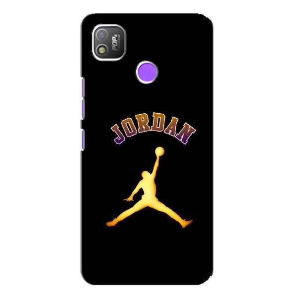 Чехлы для TECNO POP 4 - с картинкой JORDAN (AlphaPrint) – Jordan Gold