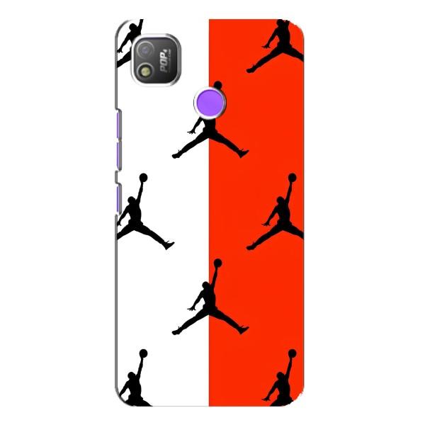 Чехлы для TECNO POP 4 - с картинкой JORDAN (AlphaPrint) – Лого Джордан
