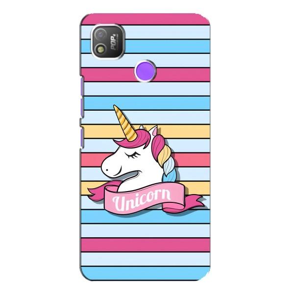 Чехол для Техно Поп 4 - (Единорожки - Новинки) (AlphaPrint) – Unicorn