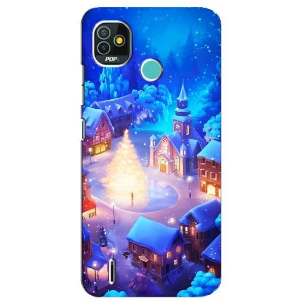 Різдвяні Чохли для TECNO Pop 5 (BD2p) (VPrint) – Різдвяне місто