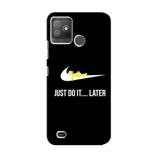 Чехол с логотипом Найк на Tecno Pop 5 GO – Nike just do it