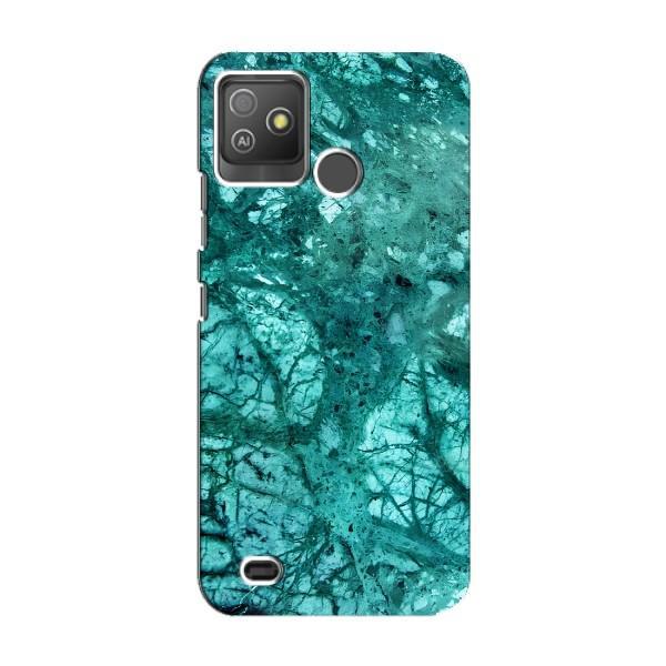 Мраморный чехол на Tecno Pop 5 GO (VPrint) – Зеленый мрамор