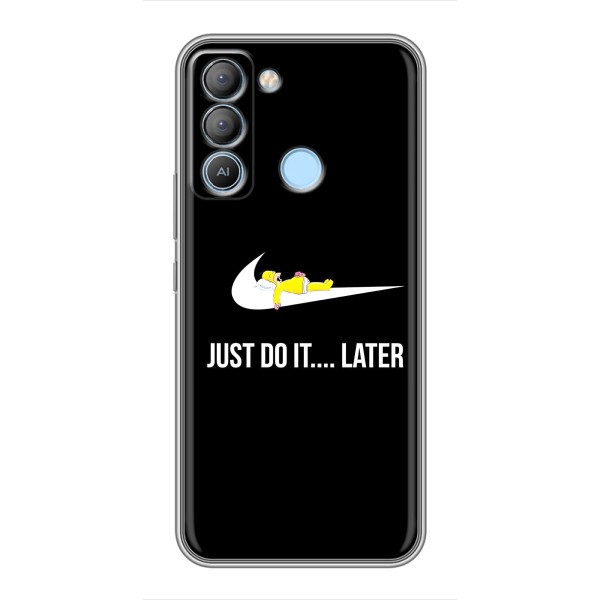 Чехол с логотипом Найк на TECNO Pop 5 LTE – Nike just do it