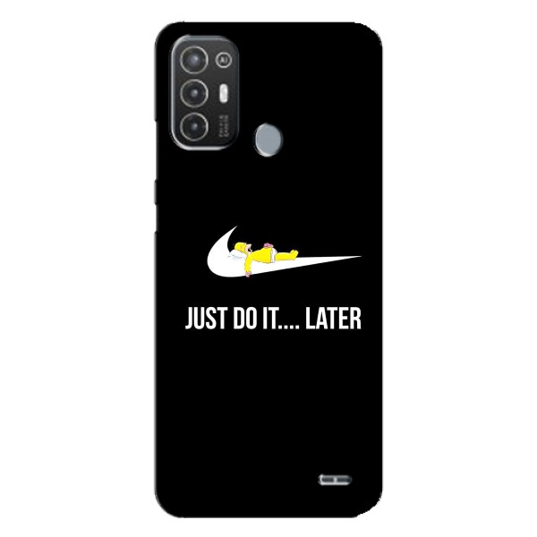 Чохол з логтипом Найк на TECNO Pop 6 Pro (BE8) – Nike just do it