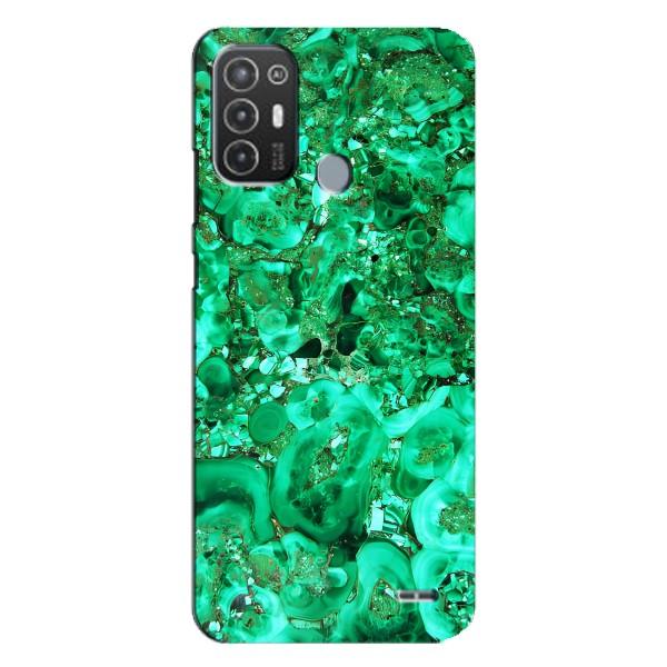 Мраморний чехол на TECNO Pop 6 Pro (BE8) (VPrint) – Салатовий Мрамор