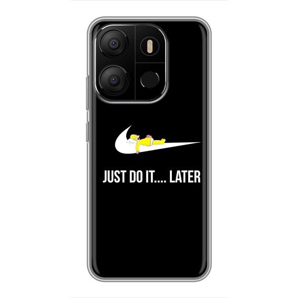 Чехол с логотипом Найк на Tecno Pop 7 Pro – Nike just do it
