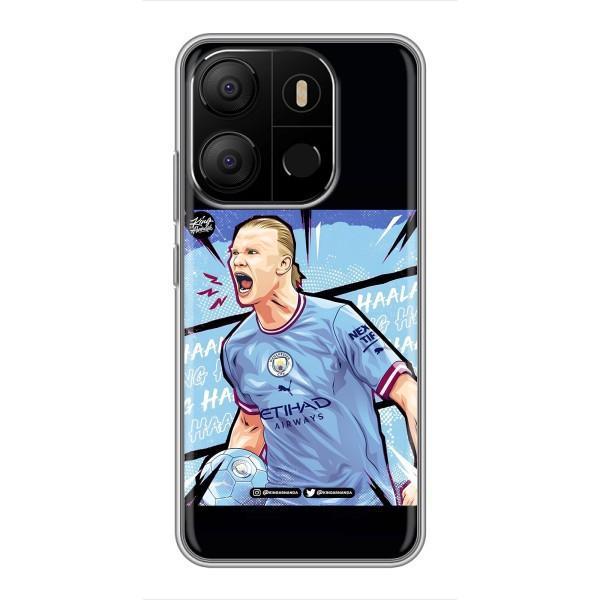 Чехлы с футболистом Ерлинг Холанд для Tecno Pop 7 (AlphaPrint) – гол Эрлинг Холланд
