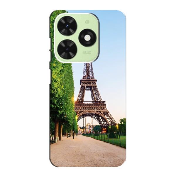 Чехол Эйфелева Башня для Tecno Pop 8 - (AlphaPrint) – Дорога в Париж