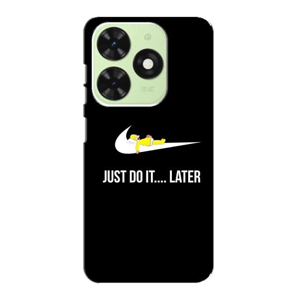 Чехол с логотипом Найк на Tecno Pop 8 – Nike just do it