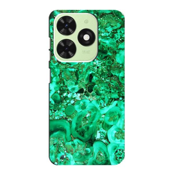 Мраморний чехол на Tecno Pop 8 (VPrint) – Салатовий Мрамор