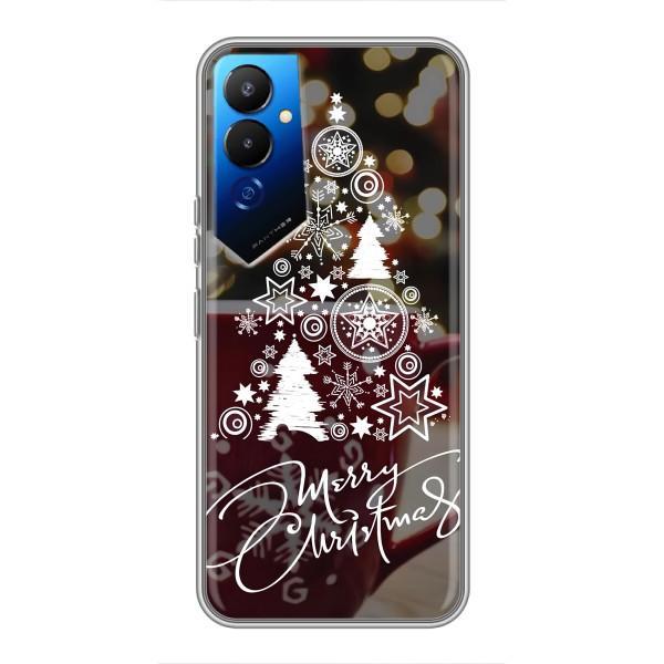 Рождественские Чехлы для Tecno POVA 4 (LG7n) (VPrint) – Елочка узорная