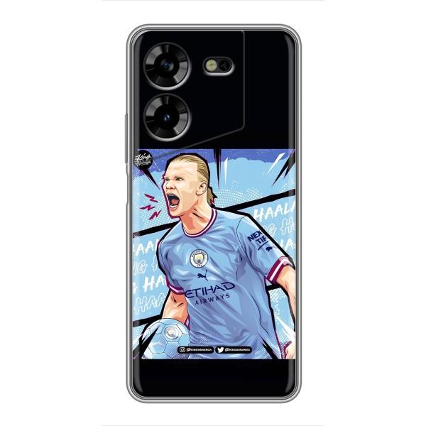 Чехлы с футболистом Ерлинг Холанд для Tecno POVA 5 (LG7n) (AlphaPrint) – гол Эрлинг Холланд