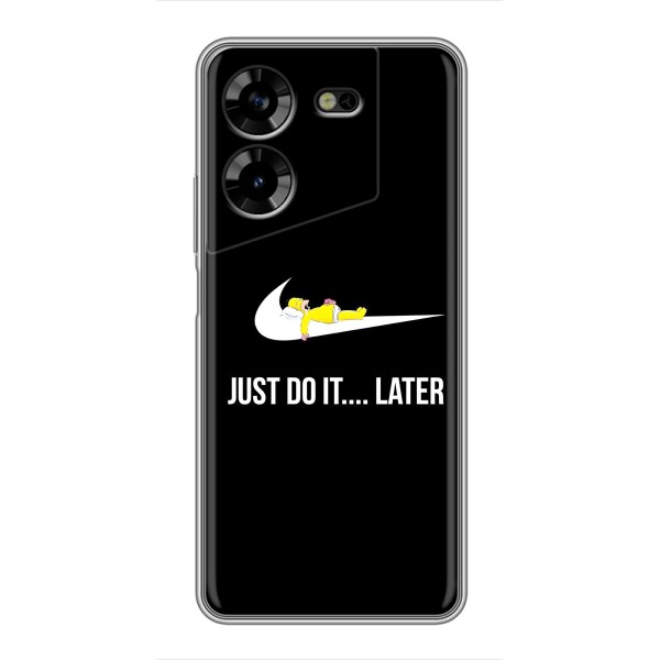 Чехол с логотипом Найк на Tecno POVA 5 (LG7n) – Nike just do it