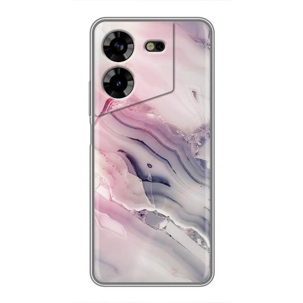 Мраморный чехол на Tecno POVA 5 (LG7n) (VPrint) – Пурпурный Мрамор