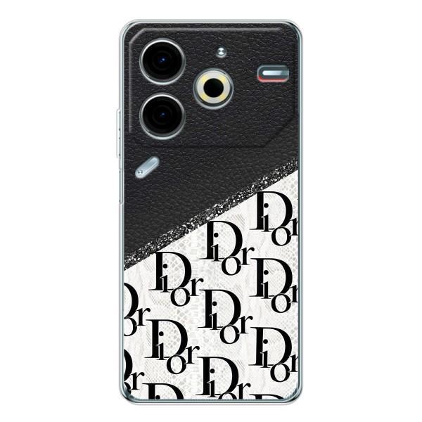 Чохол (Dior, Prada, YSL, Chanel) для Tecno Pova 6 Neo 5G – Діор