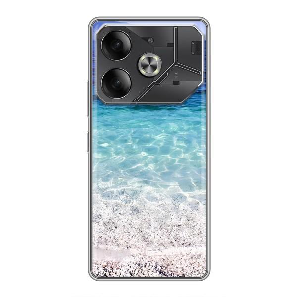 Силиконовый чехол с КАРТИНКАМИ лето для Tecno Pova 6 (AlphaPrint) – Море