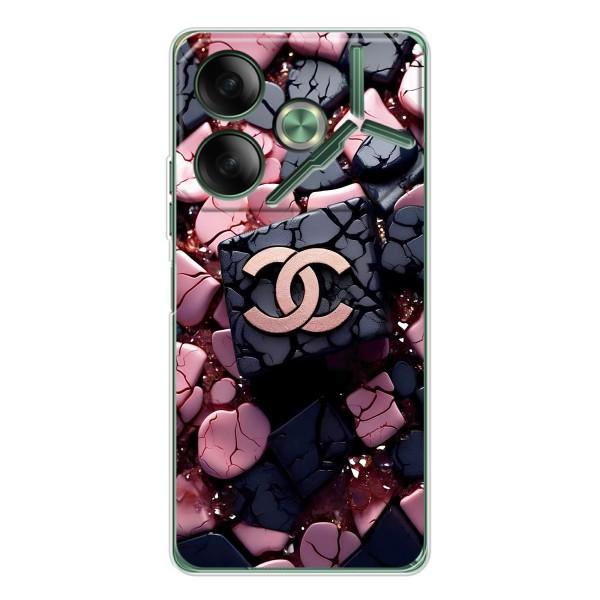 Чехол (Dior, Prada, YSL, Chanel) для Tecno Pova 7 – Шанель