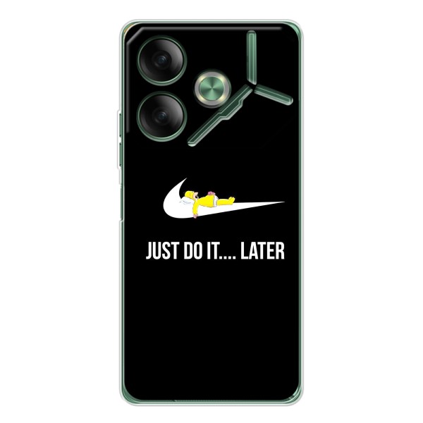 Чехол с логотипом Найк на Tecno Pova 7 – Nike just do it