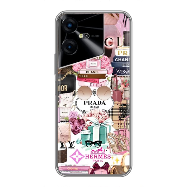 Чохол (Dior, Prada, YSL, Chanel) для Tecno POVA Neo 3 – Брендb