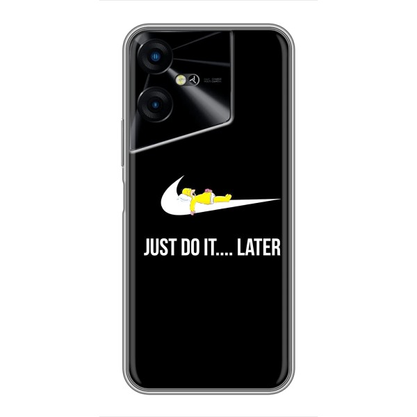 Чехол с логотипом Найк на Tecno POVA Neo 3 – Nike just do it