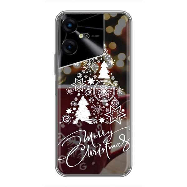 Різдвяні Чохли для Tecno POVA Neo 3 (VPrint) – Ялинка яскрава
