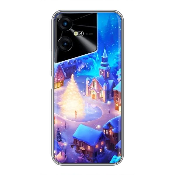 Різдвяні Чохли для Tecno POVA Neo 3 (VPrint) – Різдвяне місто