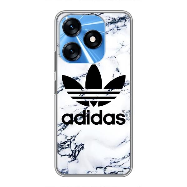 Чехлы Адидас для TECNO Spark 10 (AlphaPrint) – Адидас на мраморе