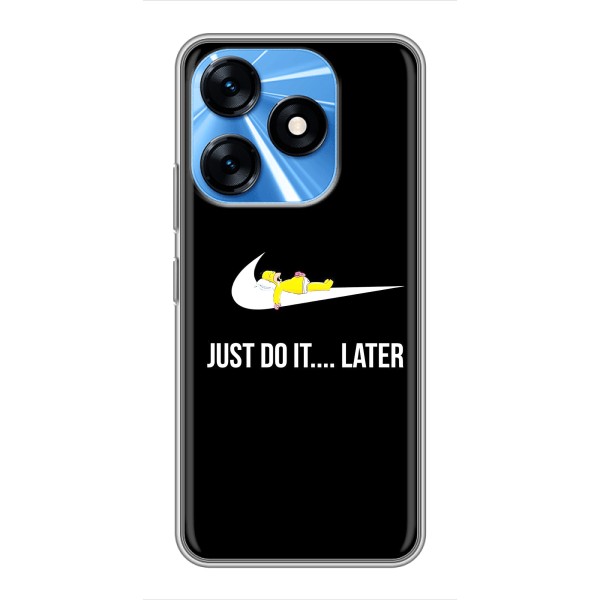 Чехол с логотипом Найк на TECNO Spark 10 – Nike just do it