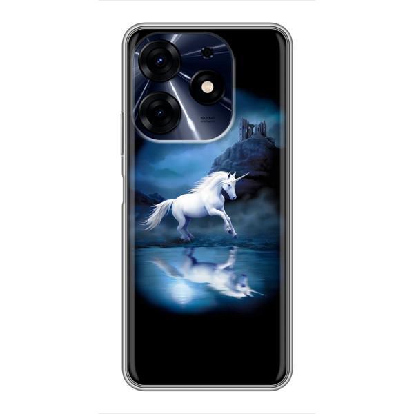 Чехол для Техно Спарк 10ц - (Единорожки - Новинки) (AlphaPrint) – Единорог