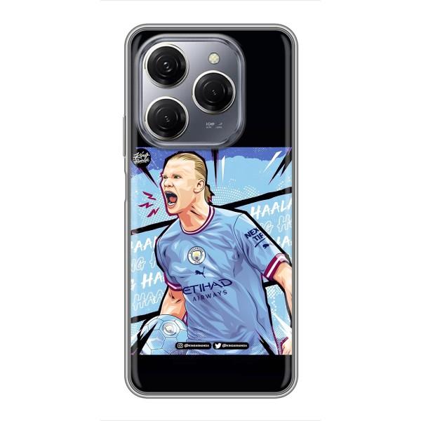 Чехлы с футболистом Ерлинг Холанд для TECNO Spark 20 Pro (AlphaPrint) – гол Эрлинг Холланд
