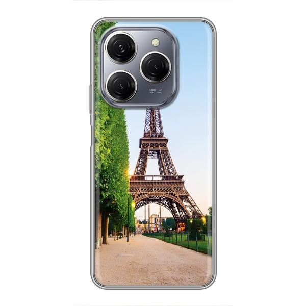Чехол Эйфелева Башня для TECNO Spark 20 Pro - (AlphaPrint) – Дорога в Париж