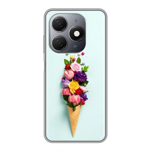 Чохли з тематикою "КВІТИ" на TECNO Spark 20 – Квітка-морозиво