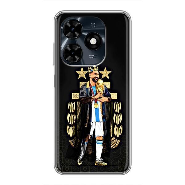 Чехлы для TECNO Spark 20c (Leo чемпион) (AlphaPrint) – Месси Король