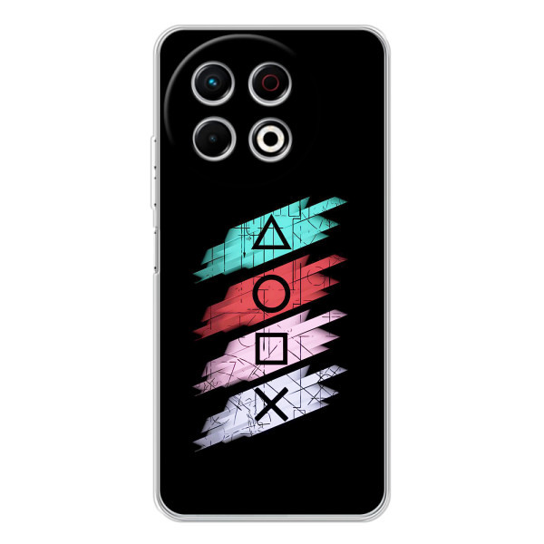 Чехол КИБЕРСПОРТ для TECNO Spark 30 Pro – Значки Sony